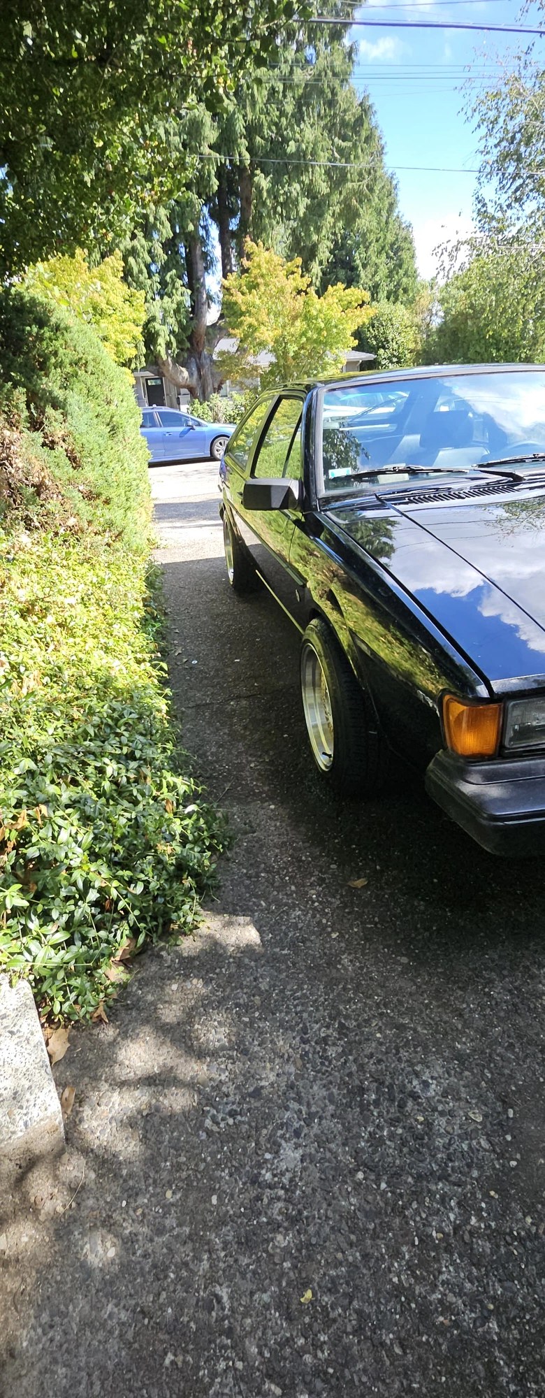 1988 VW Scirocco after detail — driver side, mirror finish