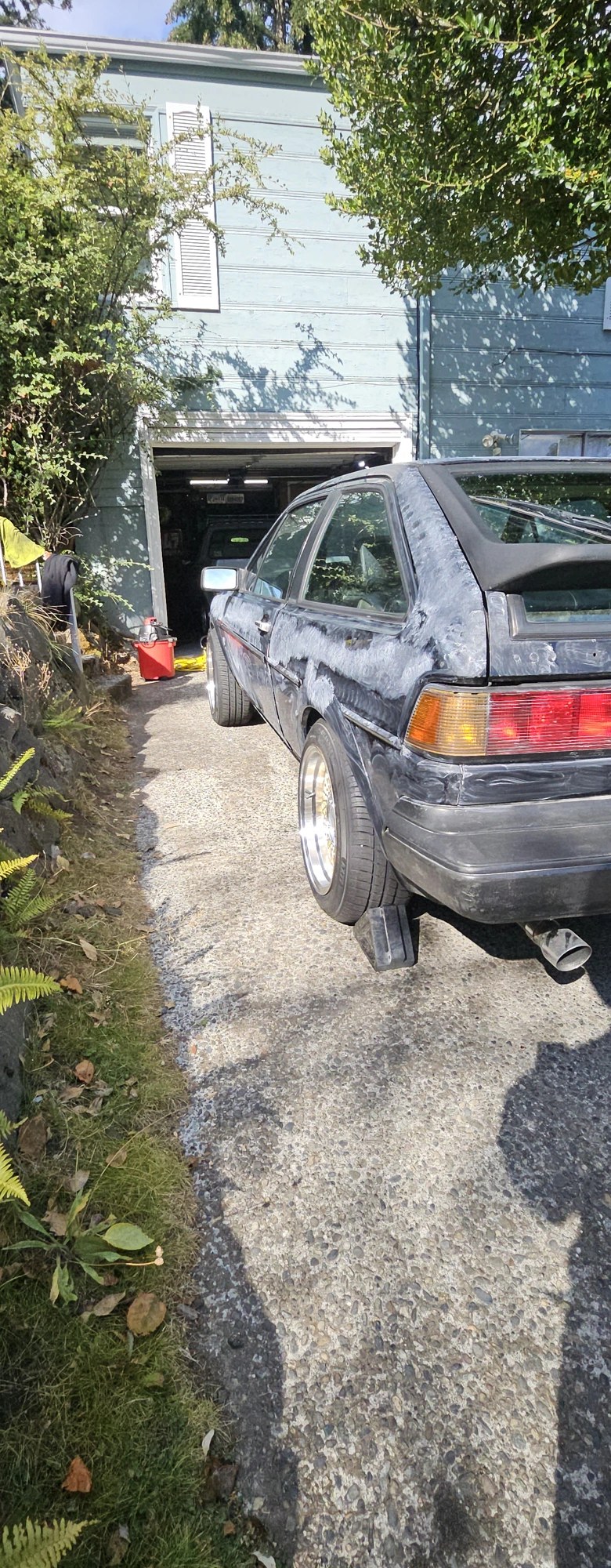 1988 VW Scirocco before detail — rear quarter